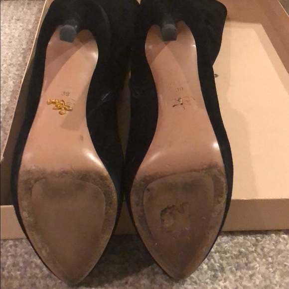 Prada Black Suede High Boot - Picture 7 of 8